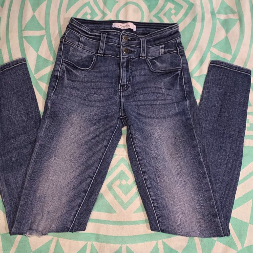 Kancan Signature High Rise Ankle Skinny Jean